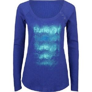 HURLEY Juniors Soul Spray Long Sleeve Thermal XS X-Small